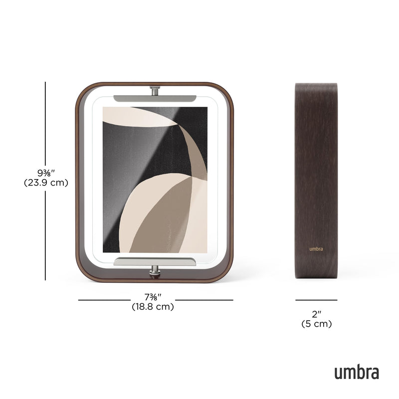UMBRA - Bellwood Picture Frame Collection | Classic Wooden Photo Frames for Home Home & Kitchen Aged - Walnut 5x7