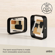 UMBRA - Bellwood Picture Frame Collection | Classic Wooden Photo Frames for Home Home & Kitchen Black 4x6