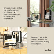 UMBRA - Bellwood Picture Frame Collection | Classic Wooden Photo Frames for Home Home & Kitchen Black 4x6