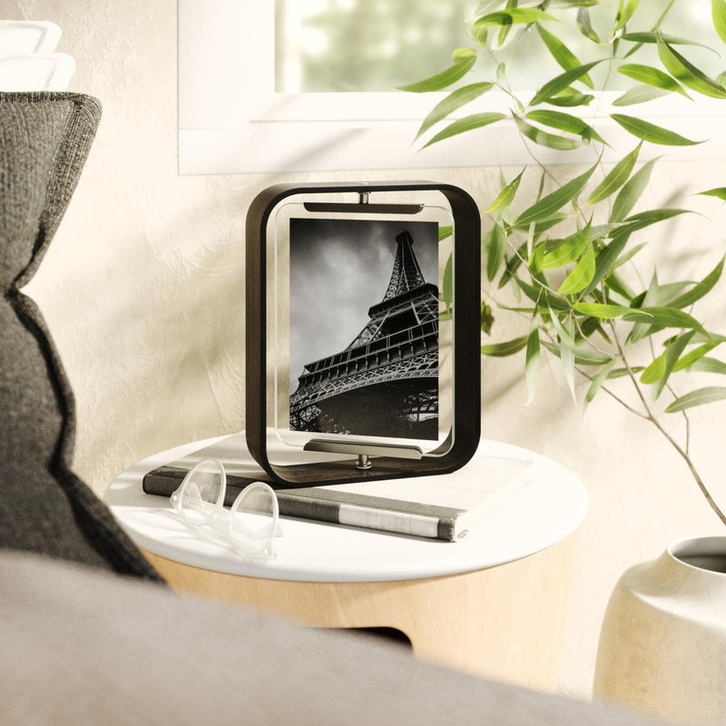 UMBRA - Bellwood Picture Frame Collection | Classic Wooden Photo Frames for Home Home & Kitchen Black 5x7