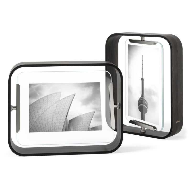 UMBRA - Bellwood Picture Frame Collection | Classic Wooden Photo Frames for Home Home & Kitchen Black 5x7