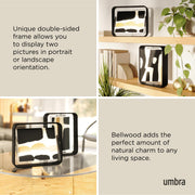 UMBRA - Bellwood Picture Frame Collection | Classic Wooden Photo Frames for Home Home & Kitchen Black 8x10