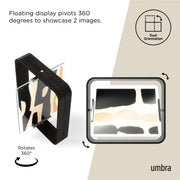 UMBRA - Bellwood Picture Frame Collection | Classic Wooden Photo Frames for Home Home & Kitchen Black 8x10