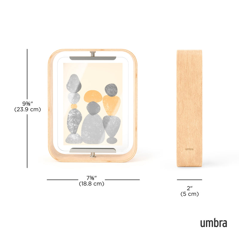 UMBRA - Bellwood Picture Frame Collection | Classic Wooden Photo Frames for Home Home & Kitchen Natural 5x7