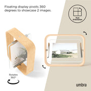 UMBRA - Bellwood Picture Frame Collection | Classic Wooden Photo Frames for Home Home & Kitchen Natural 5x7