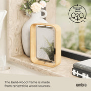 UMBRA - Bellwood Picture Frame Collection | Classic Wooden Photo Frames for Home Home & Kitchen Natural 5x7