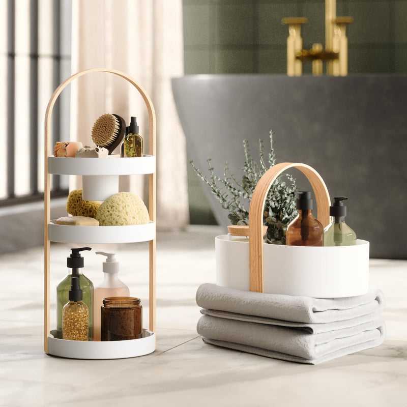 UMBRA - Bellwood Storage Caddy Home & Kitchen White - Natural