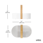 UMBRA - Bellwood Storage Caddy Home & Kitchen White - Natural