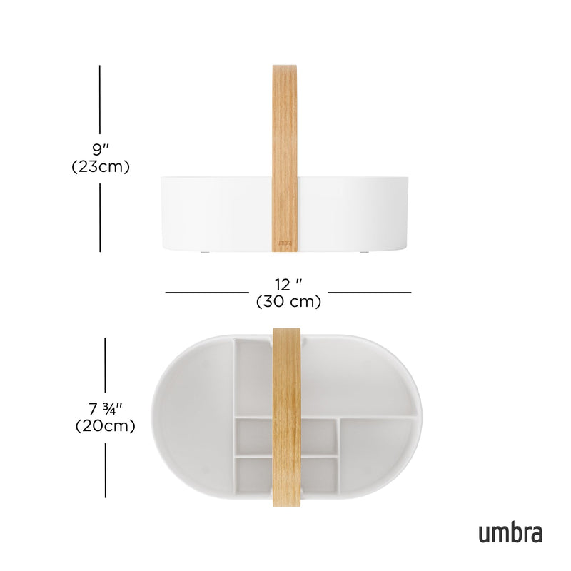 UMBRA - Bellwood Storage Caddy Home & Kitchen White - Natural
