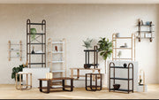 UMBRA - Bellwood Wall Shelf | Wooden Modern Design Home & Kitchen Black - Walnut