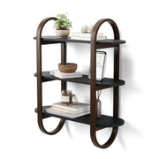 UMBRA - Bellwood Wall Shelf | Wooden Modern Design Home & Kitchen Black - Walnut
