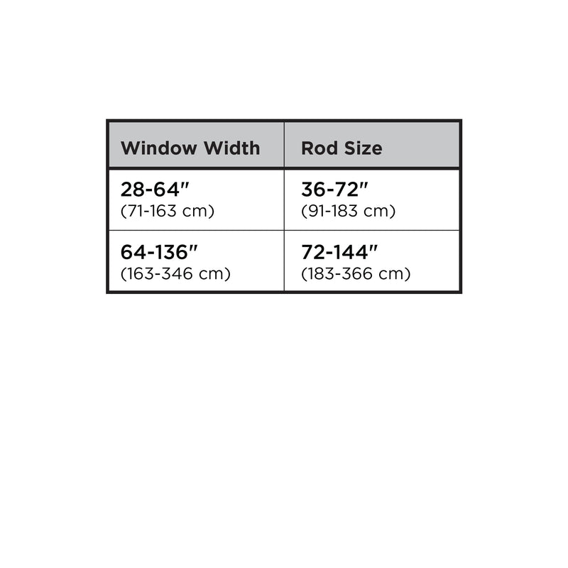 UMBRA - Blok Curtain Rod Home & Kitchen 36 - 72" (91 - 183 cm)
