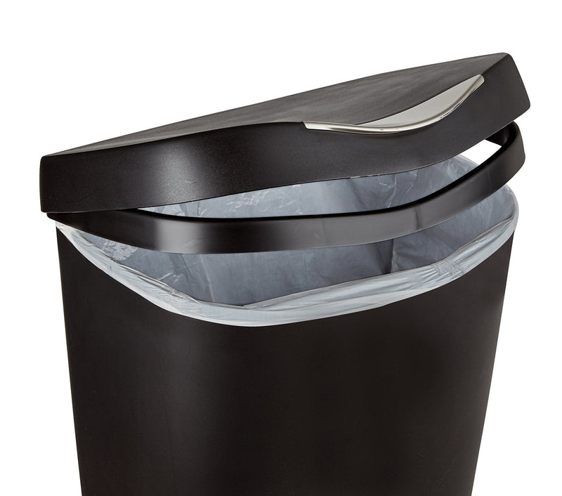 UMBRA - Brim Step On Trash Can | Hands - Free Pedal Kitchen & Bathroom Waste Bin Home & Kitchen Black