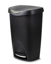 UMBRA - Brim Step On Trash Can | Hands - Free Pedal Kitchen & Bathroom Waste Bin Home & Kitchen Black