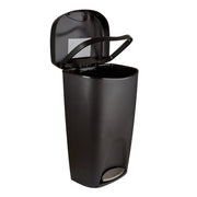 UMBRA - Brim Step On Trash Can | Hands - Free Pedal Kitchen & Bathroom Waste Bin Home & Kitchen Black