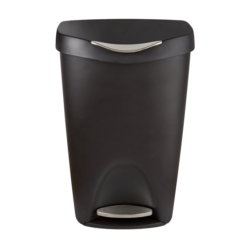 UMBRA - Brim Step On Trash Can | Hands - Free Pedal Kitchen & Bathroom Waste Bin Home & Kitchen Black