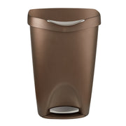 UMBRA - Brim Step On Trash Can | Hands - Free Pedal Kitchen & Bathroom Waste Bin Home & Kitchen Bronze