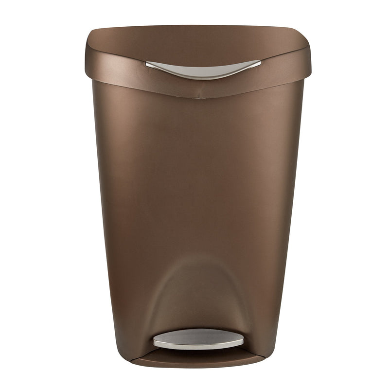 UMBRA - Brim Step On Trash Can | Hands - Free Pedal Kitchen & Bathroom Waste Bin Home & Kitchen Bronze