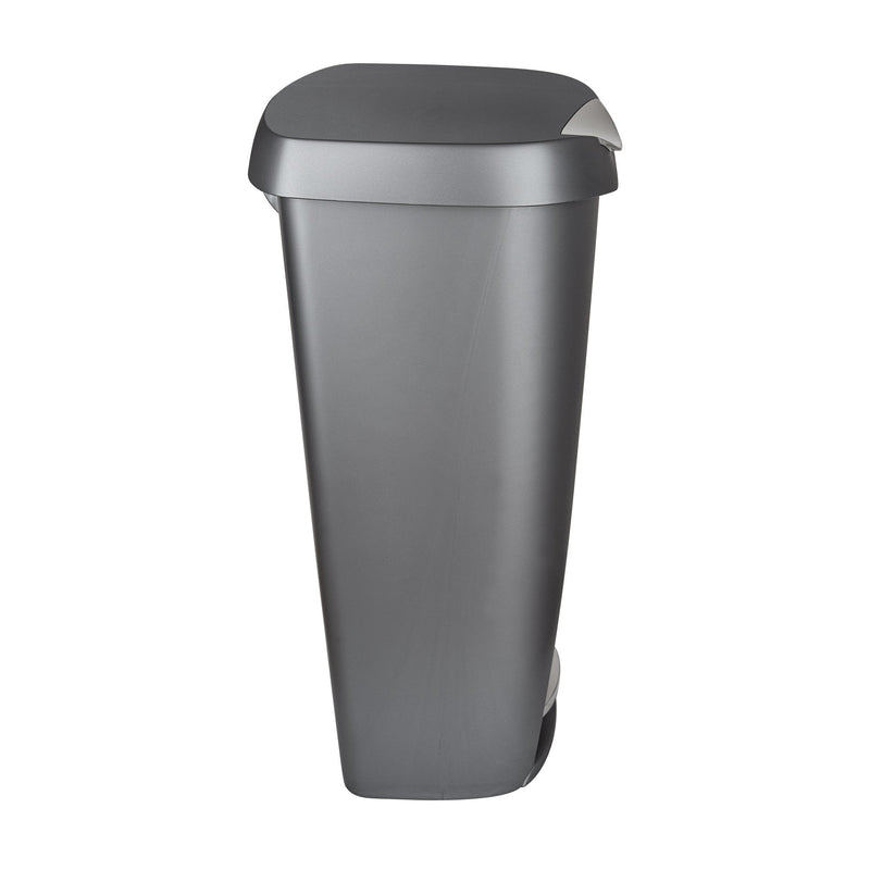 UMBRA - Brim Step On Trash Can | Hands - Free Pedal Kitchen & Bathroom Waste Bin Home & Kitchen Nickel