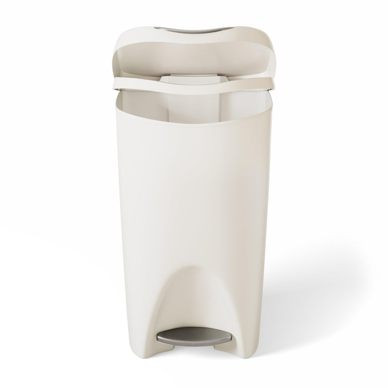 UMBRA - Brim Step On Trash Can | Hands - Free Pedal Kitchen & Bathroom Waste Bin Home & Kitchen Sand