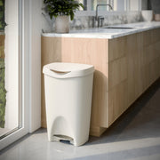 UMBRA - Brim Step On Trash Can | Hands - Free Pedal Kitchen & Bathroom Waste Bin Home & Kitchen Sand