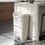 UMBRA - Brim Step On Trash Can | Hands - Free Pedal Kitchen & Bathroom Waste Bin Home & Kitchen Sand