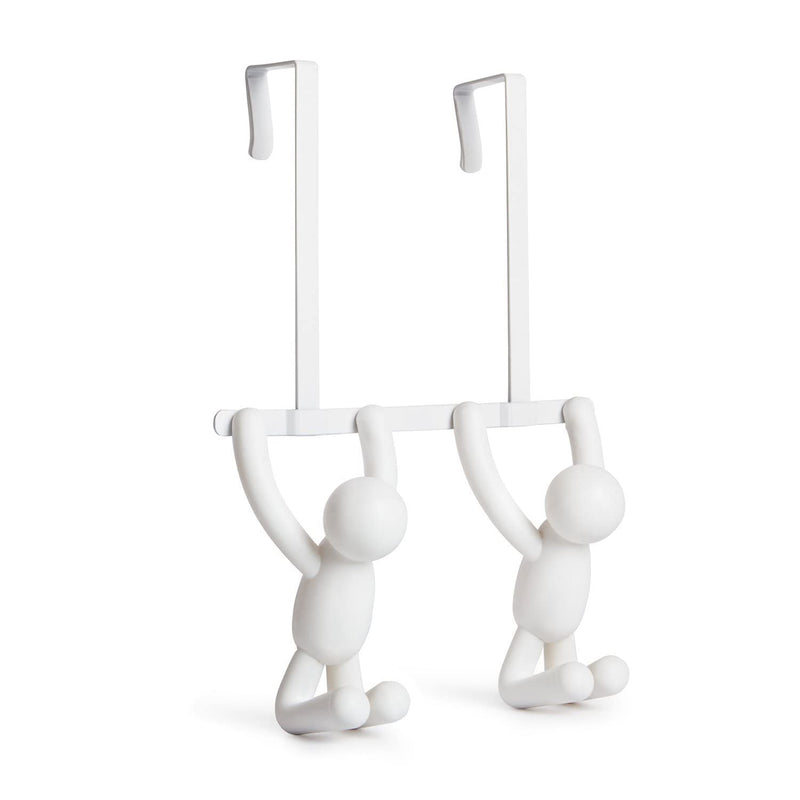UMBRA - Buddy 2 Over The Door Hook | Space - Saving Hanging Rack for Doors Home & Kitchen White