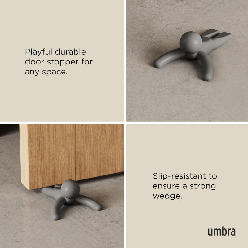 UMBRA - Buddy Doorstop | Non - Slip Door Stopper for Home and Office, Durable Rubber Home & Kitchen 1 - Pack