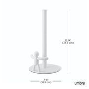 UMBRA - Buddy Paper Towel Holder | Countertop Kitchen Roll Dispenser & Organizer Home & Kitchen White
