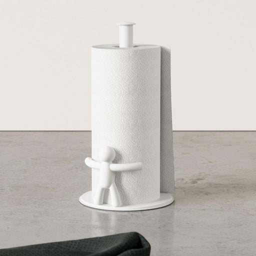 UMBRA - Buddy Paper Towel Holder | Countertop Kitchen Roll Dispenser & Organizer Home & Kitchen White