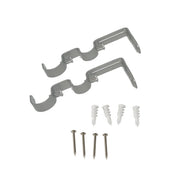UMBRA - Cappa Double 1" Bracket Home & Kitchen Eco - Friendly Nickel