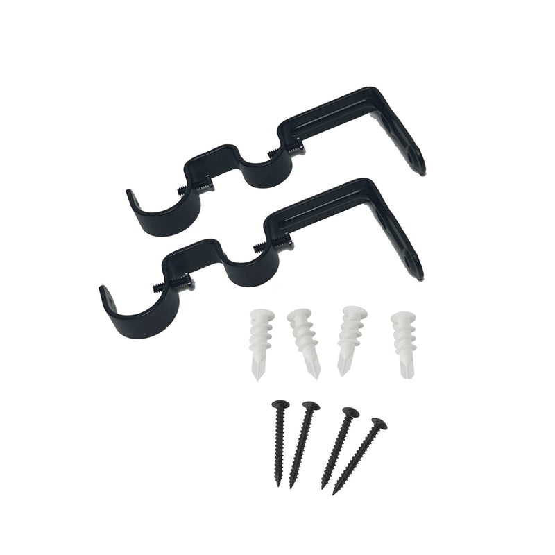 UMBRA - Cappa Double 1" Bracket Home & Kitchen Matte Black