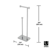 UMBRA - Cappa Toilet Paper Holder & Reserve _ Nickel Home & Kitchen