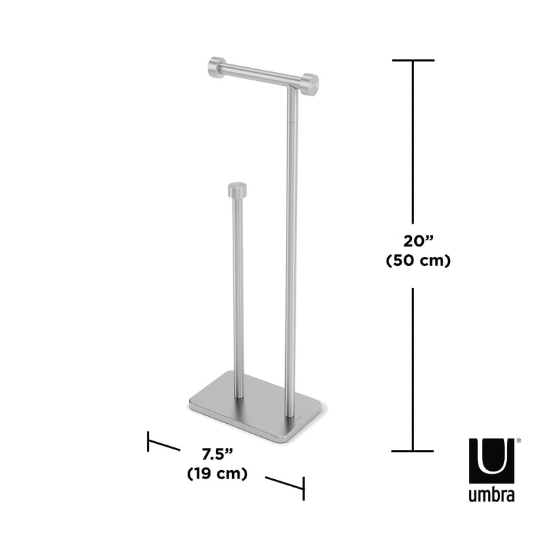 UMBRA - Cappa Toilet Paper Holder & Reserve _ Nickel Home & Kitchen