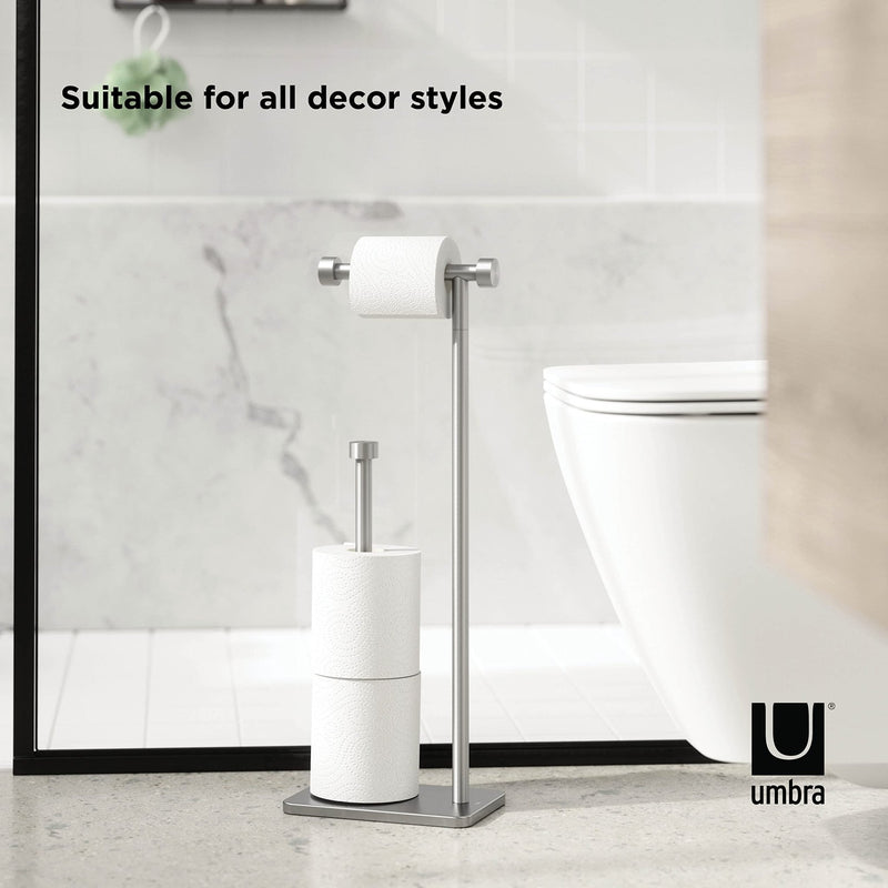 UMBRA - Cappa Toilet Paper Holder & Reserve _ Nickel Home & Kitchen