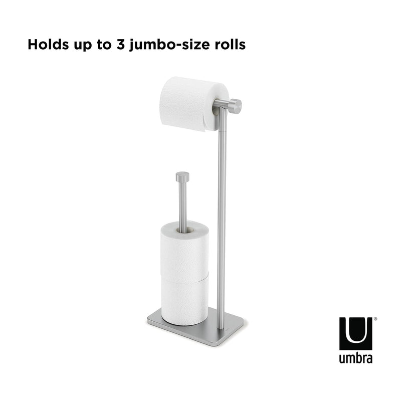 UMBRA - Cappa Toilet Paper Holder & Reserve _ Nickel Home & Kitchen
