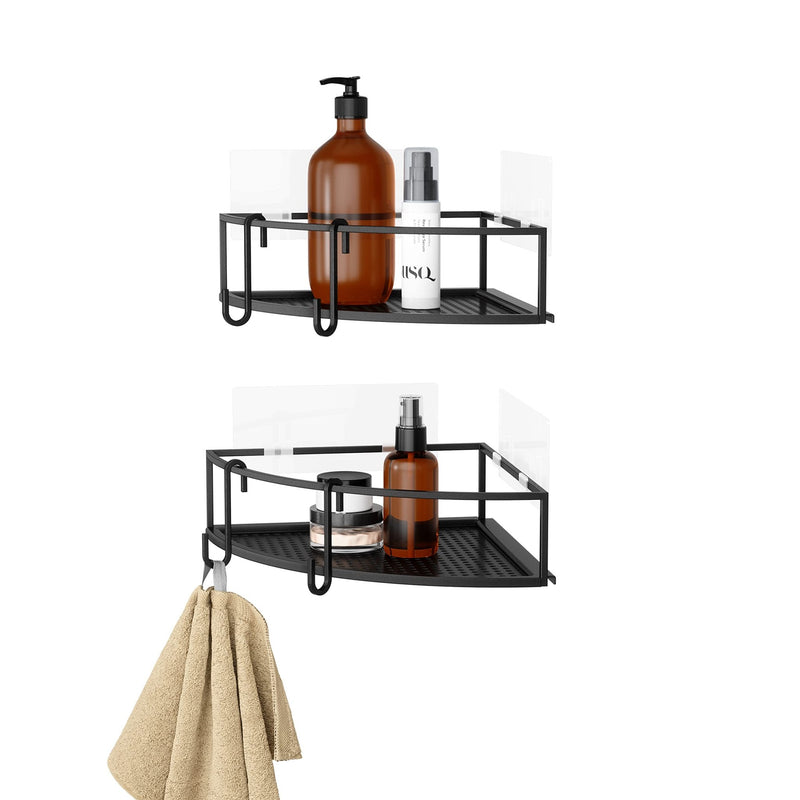 UMBRA - Cubiko Adhesive Corner Bins | Set of 2 Home & Kitchen Black
