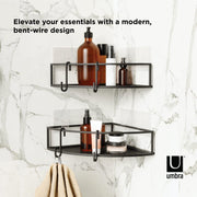 UMBRA - Cubiko Adhesive Corner Bins | Set of 2 Home & Kitchen Black