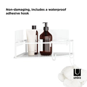 UMBRA - Cubiko Adhesive Corner Bins | Set of 2 Home & Kitchen White