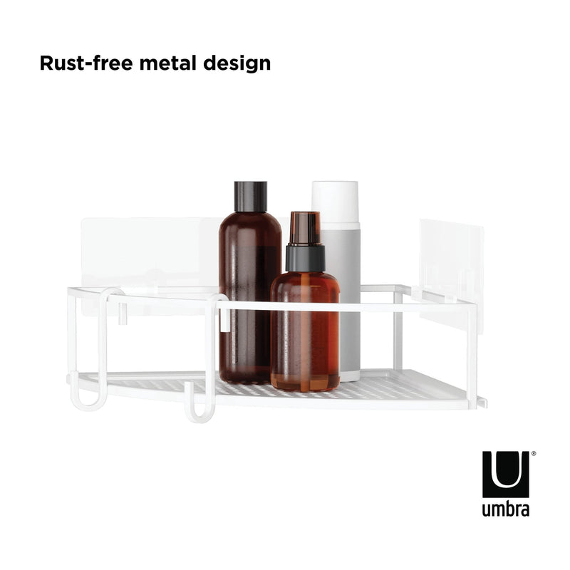 UMBRA - Cubiko Adhesive Corner Bins | Set of 2 Home & Kitchen White
