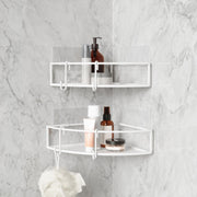 UMBRA - Cubiko Adhesive Corner Bins | Set of 2 Home & Kitchen White