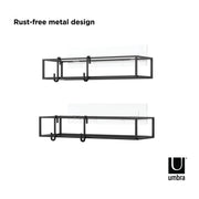 UMBRA - Cubiko Adhesive Shower Bins | Set of 2 Home & Kitchen Black