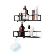 UMBRA - Cubiko Adhesive Shower Bins | Set of 2 Home & Kitchen Black