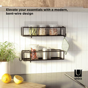 UMBRA - Cubiko Adhesive Shower Bins | Set of 2 Home & Kitchen Black