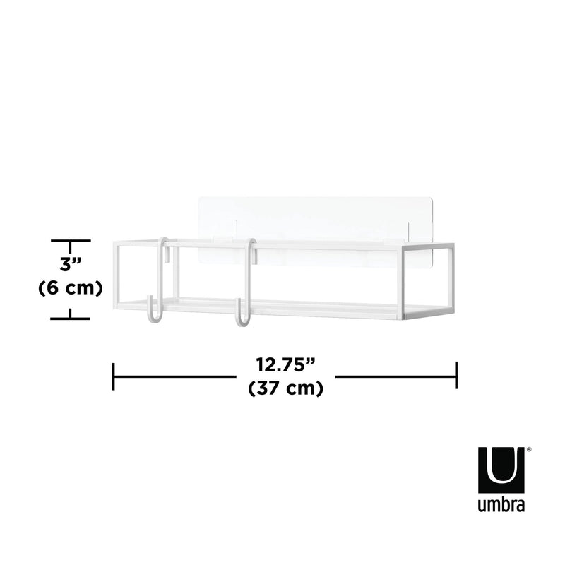 UMBRA - Cubiko Adhesive Shower Bins | Set of 2 Home & Kitchen White