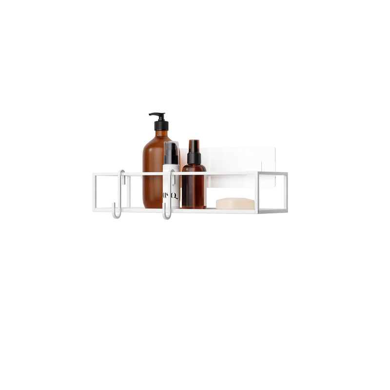 UMBRA - Cubiko Adhesive Shower Bins | Set of 2 Home & Kitchen White