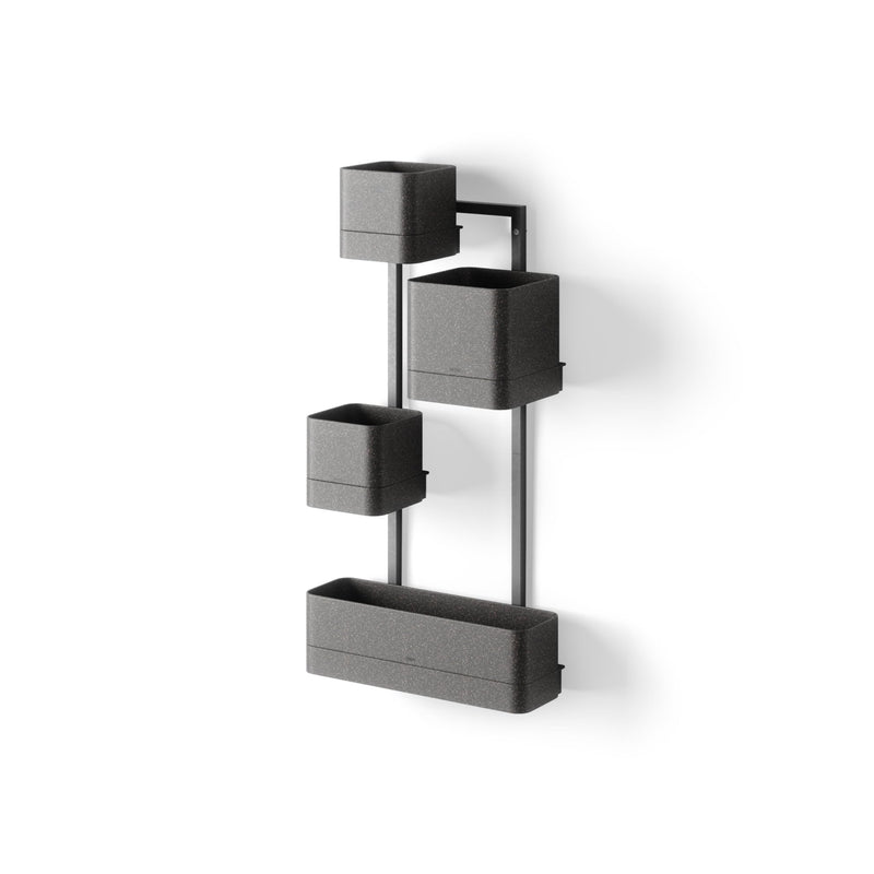 UMBRA - Cubiko Wall Planter | Modern Geometric Vertical Wall - Mounted Planter Home & Kitchen Black