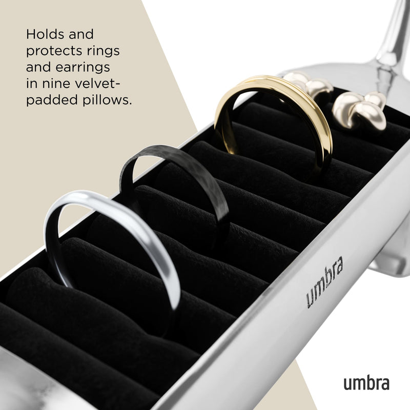 UMBRA - Dachsie Ring Holder | Decorative Dachshund Jewelry Stand for Rings Home & Kitchen Chrome