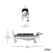 UMBRA - Dachsie Ring Holder | Decorative Dachshund Jewelry Stand for Rings Home & Kitchen Chrome