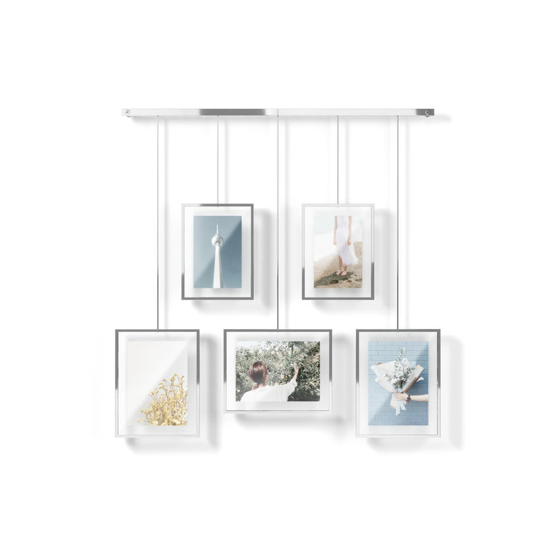 UMBRA - Exhibit Wall Picture Frames - Set of 5 Home & Kitchen Chrome